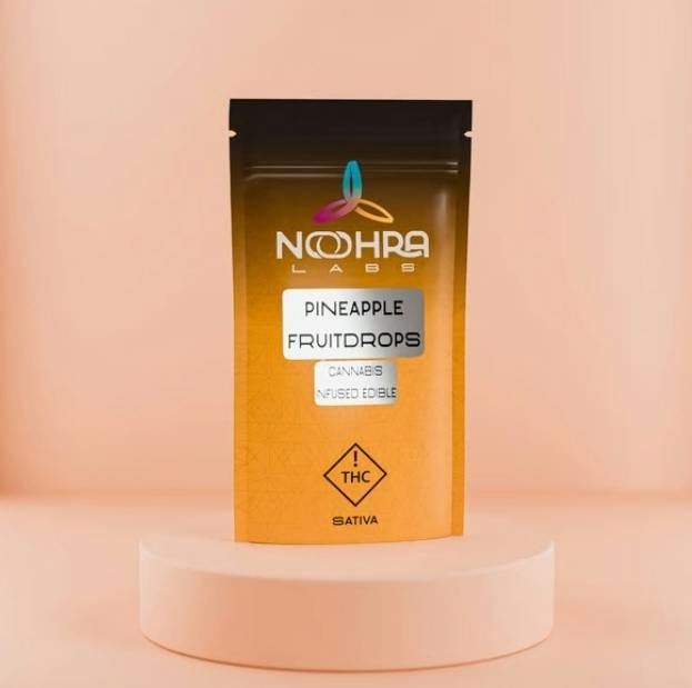 Noohra Labs | Pineapple Fruit Drops 5pk | 100mg Gummies