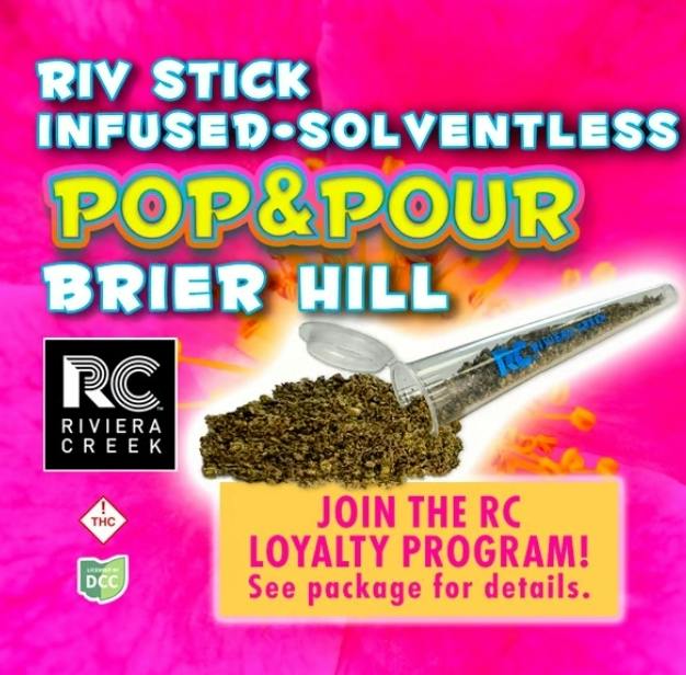 Riviera Creek | Brier Hill | 1g Riv Stick Infused Flower at ROAM Dispensary