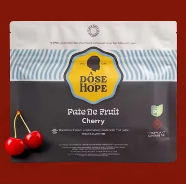 A Dose of Hope | Cherry Pate De Fruit 10pk | 110mg RSO Gummies
