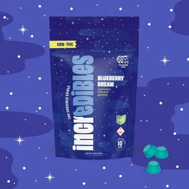 Incredibles | Blueberry Dream 5:1 THC:CBN 10pk | 105mg Gummies