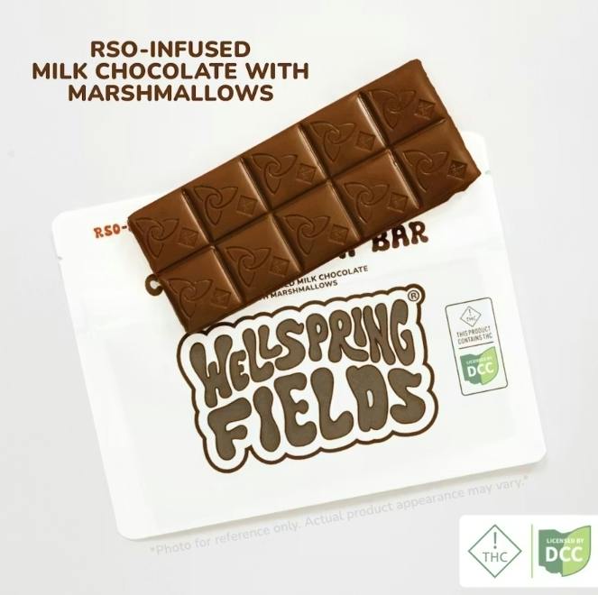 Wellspring Fields | Chocomellow Bar 10pk | 90mg RSO Infused Chocolates