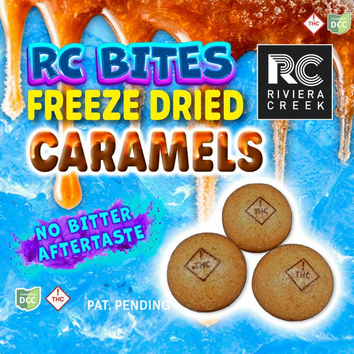 Riviera Creek | Freeze Dried Caramel 3pk | 30mg RC Bites at ROAM Dispensary