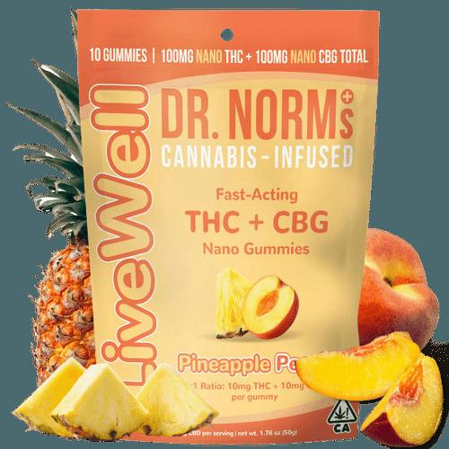 PINEAPPLE PEACH GUMMIES (1:1 THC:CBG)