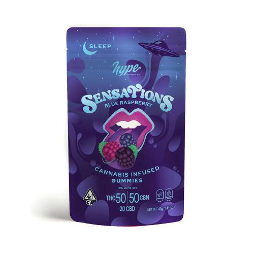 BLUE RASPBERRY GUMMIES (5:5:2 THC/CBN/CBD) (SLEEP)