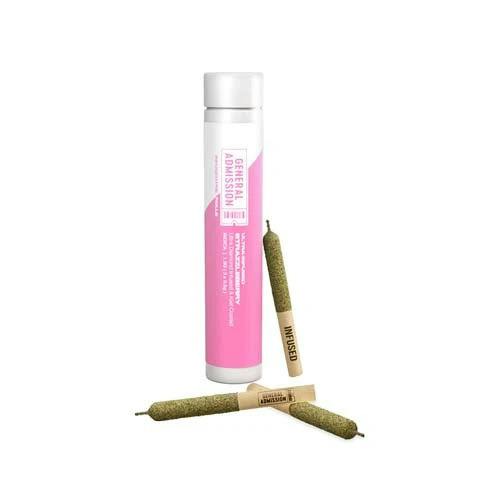 General Admission Strazzleberry Diamond Infused Pre Rolls 3 x 0.5g