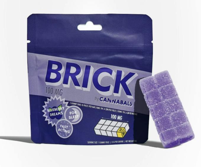 Cannabals | Brick Gummy | Blueberry Dreams | 100mg