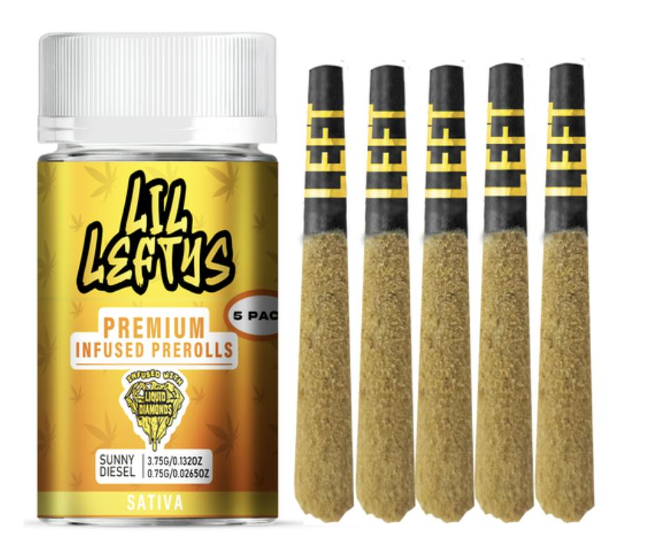 Lil Leftys | Infused 5-Pack | Sunny Diesel | Sativa