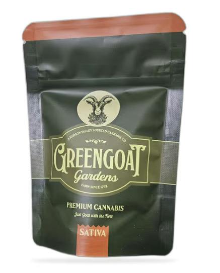 DF273 Green Goat Gardens | Animal Face | Flower