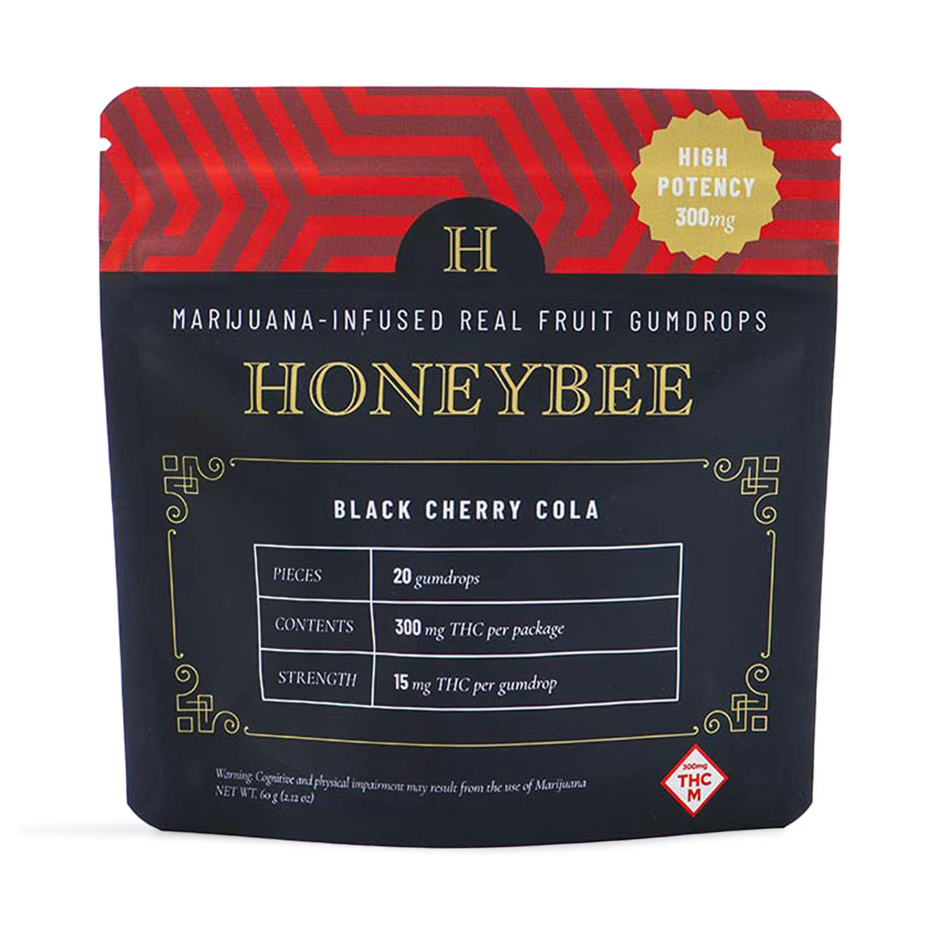 HONEYBEE | BLACK CHERRY COLA | GUMMY | 300MG | HYBRID