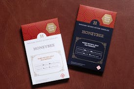 HONEYBEE | 1:1 THC:CBD PB & J FILLED MILK CHOCOLATE BAR | CHOCOLATE | 100MG | HYBRID