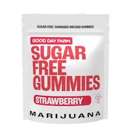 GOOD DAY FARM | SUGAR FREE STRAWBERRY | GUMMY | 100MG | HYBRID
