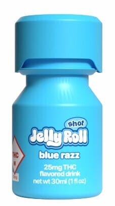 JELLY ROLL - JELLY SHOT BLUE RAZZ 25MG HYBRID
