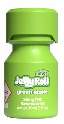 JELLY ROLL - JELLY SHOT GREEN APPLE 25MG HYBRID