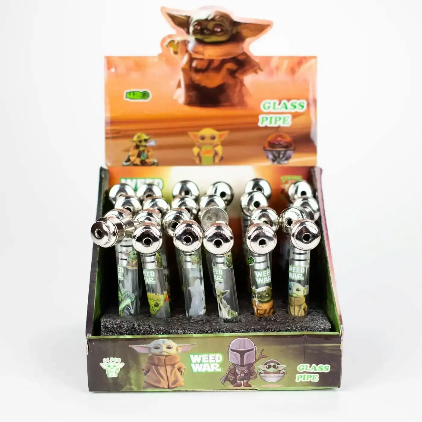 Aluminum and Glass pipe with Weed War
