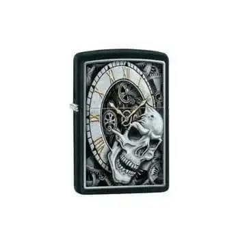 Zippo 29854 Skull Clock Design