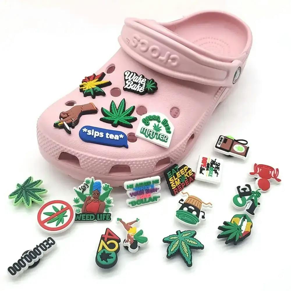 Weed Crocs charm