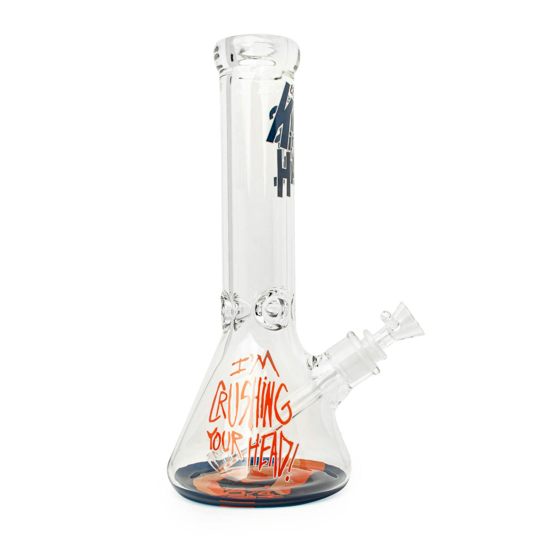 12" 7mm Thick I'm Crushing Your Head Beaker Base Water Pipe