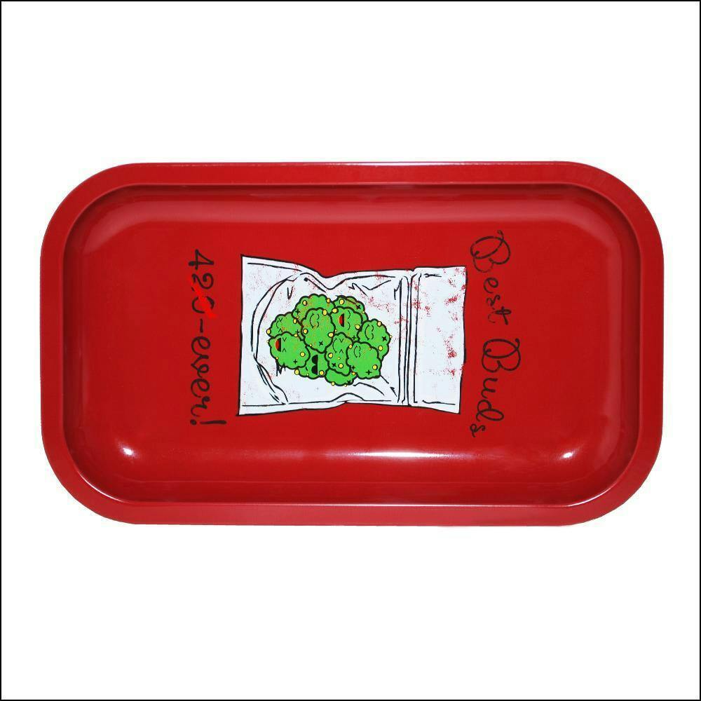 "Best Buds" Medium Rolling Tray (6.25" X 10.5")