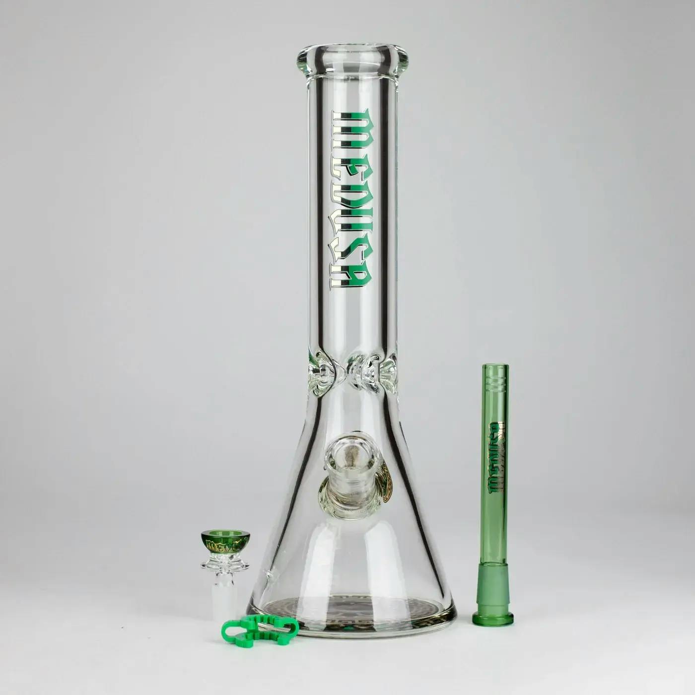 Medusa 12" 9mm Beaker Bong - Green