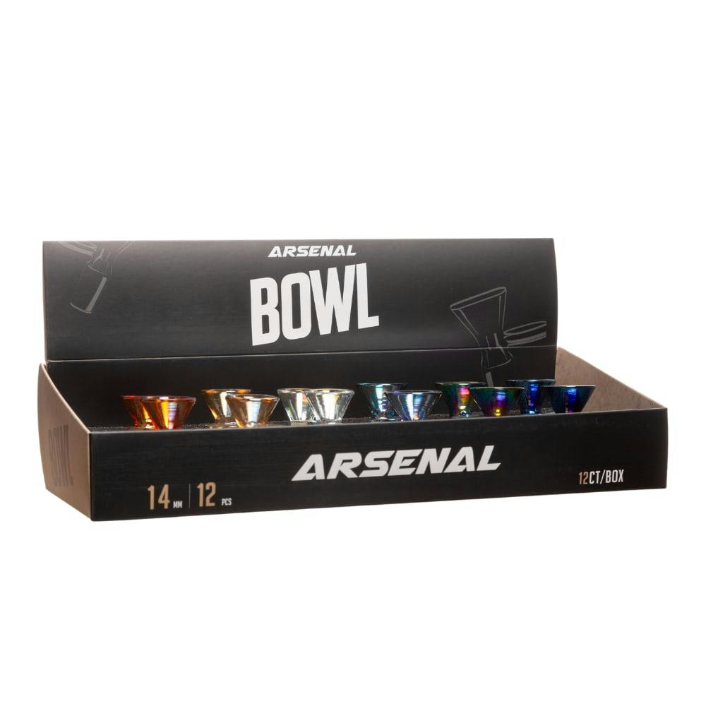 14mm Arsenal Multicoloured Translucent Glass Bowl