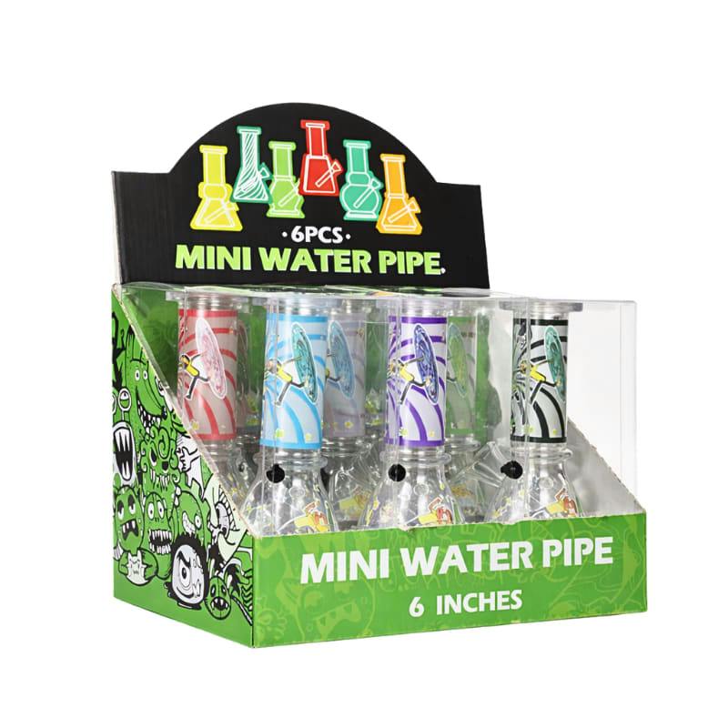 6" Arsenal Cartoon Chaos Bong - Assorted Colors
