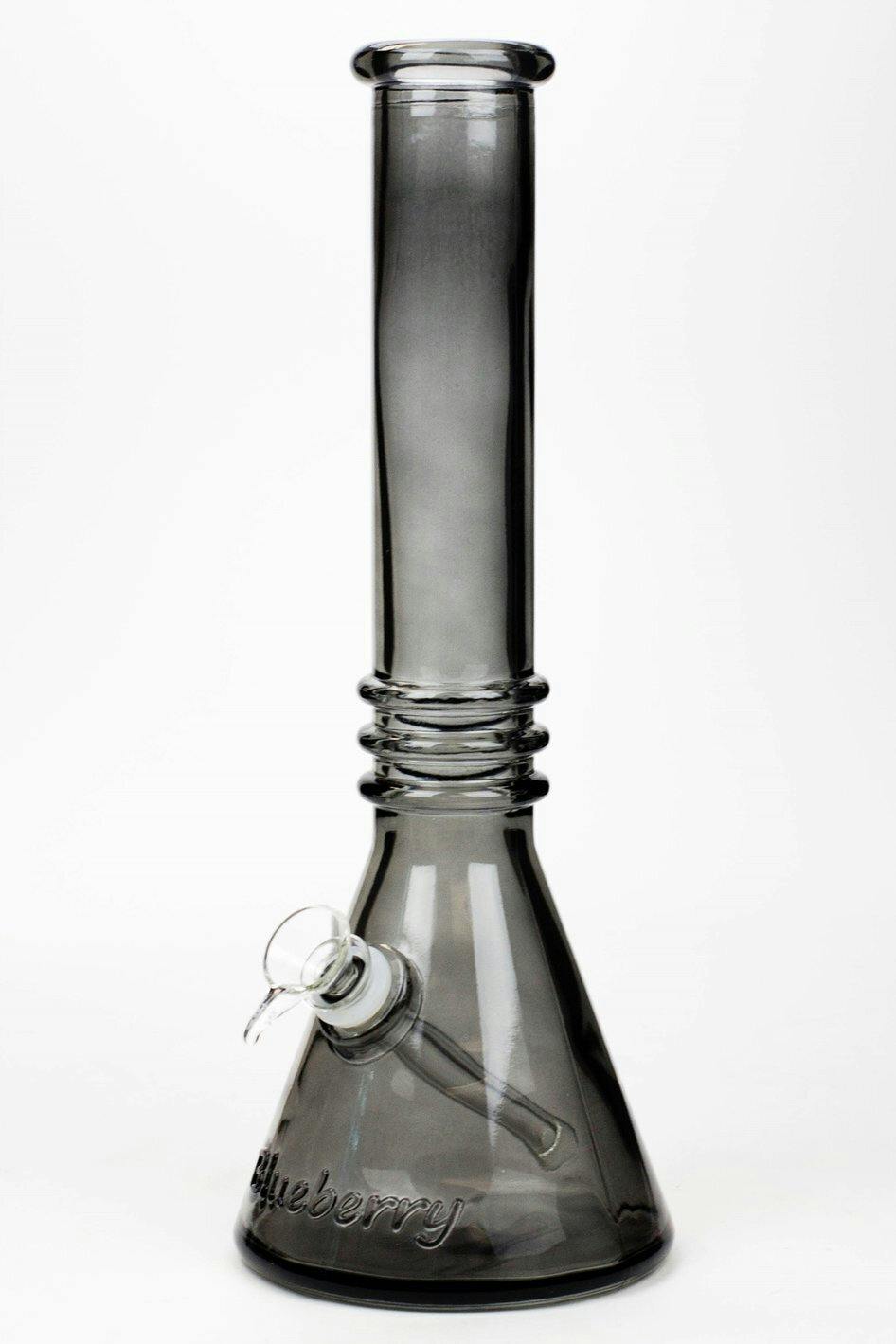 12" colored soft glass water bong - Smoke