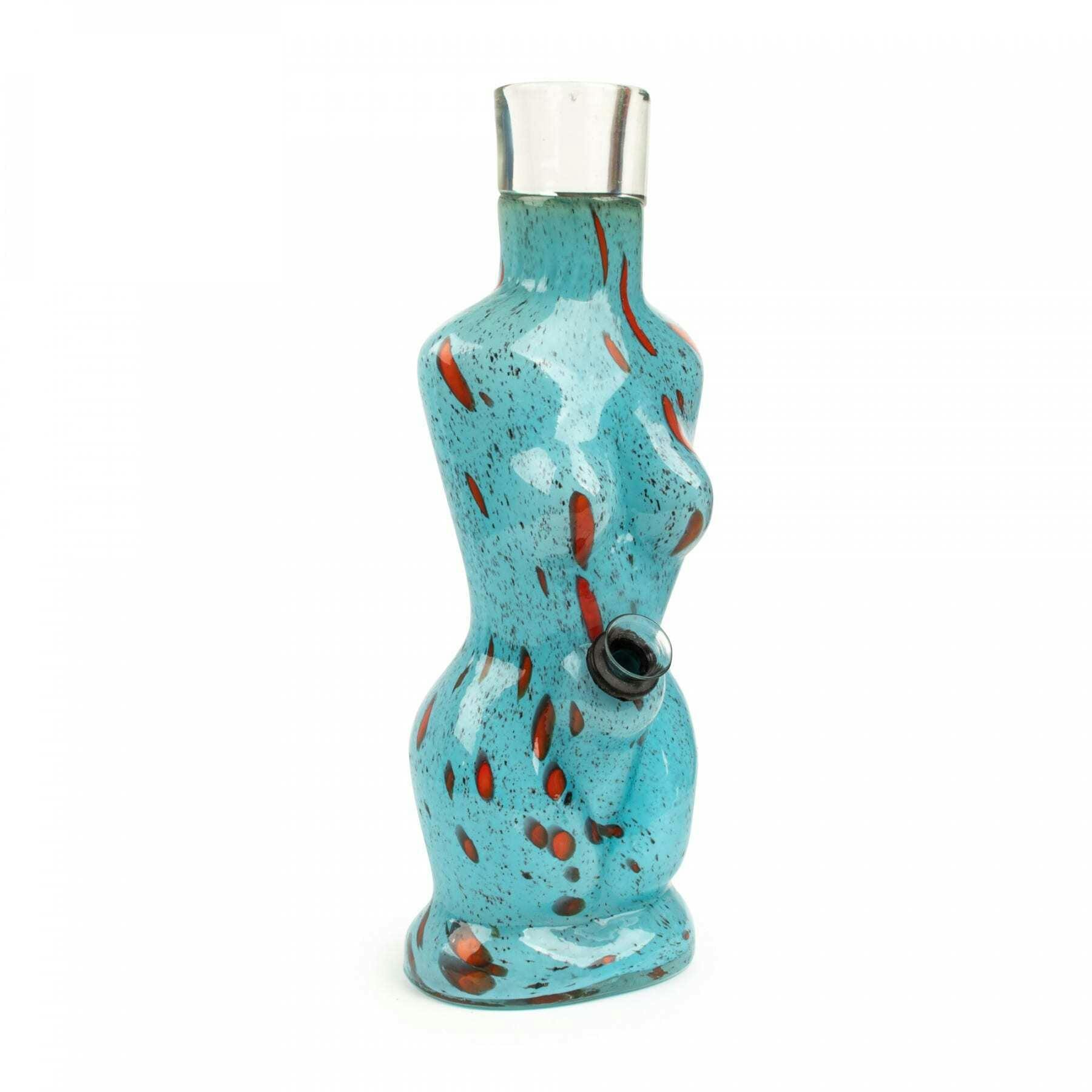 Retro Glass 10" Tall Goddess Water Pipe