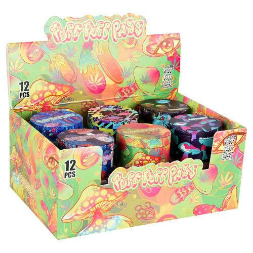 Psychedelic Mushroom Grinder - 4pc - 2"