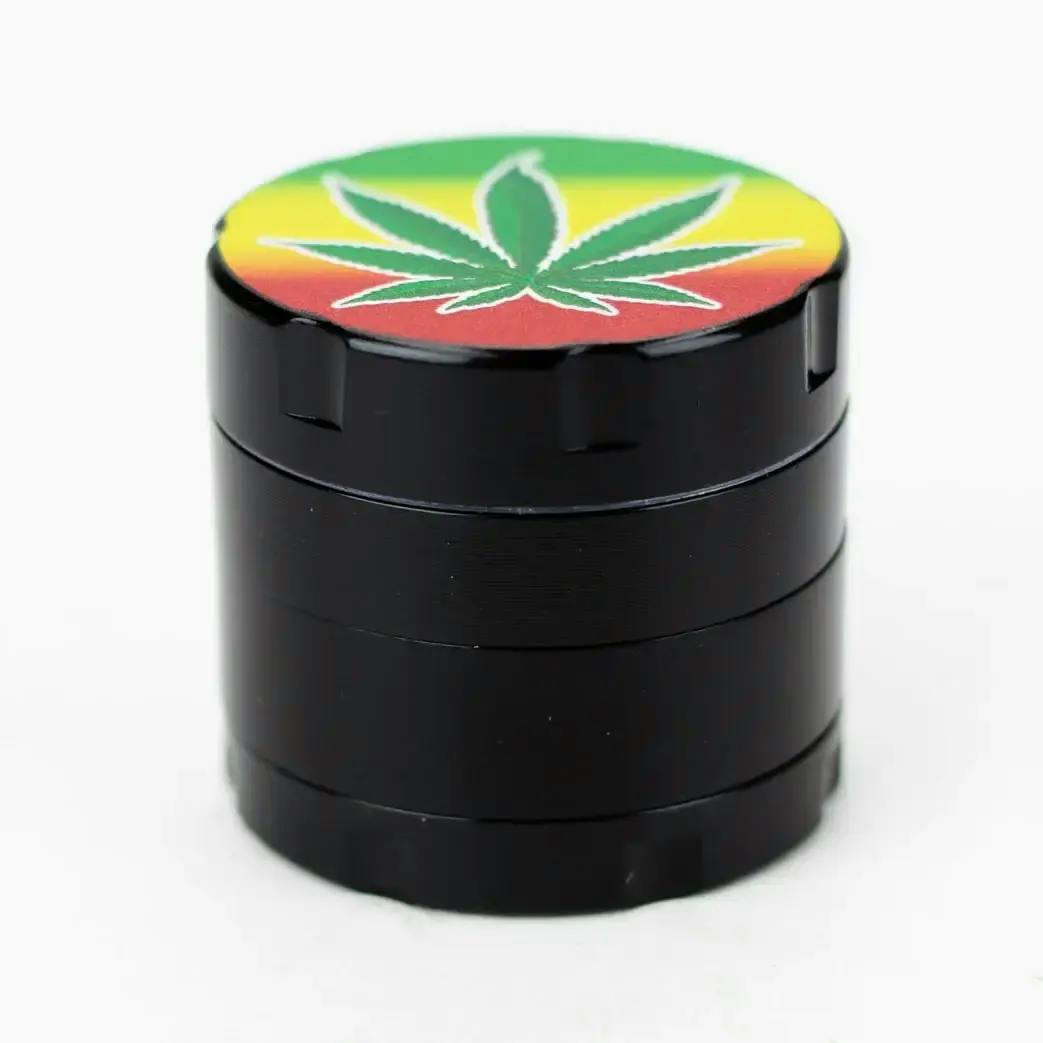 Infyniti 4 parts mini Rasta leaf herb grinder