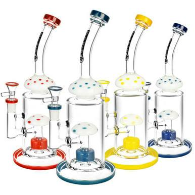 Pulsar Amanita Shroom 11" Water Pipe (Green)