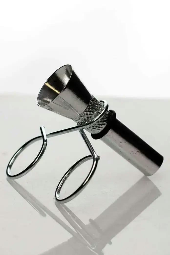 Metal bowl slide with clip - 2"