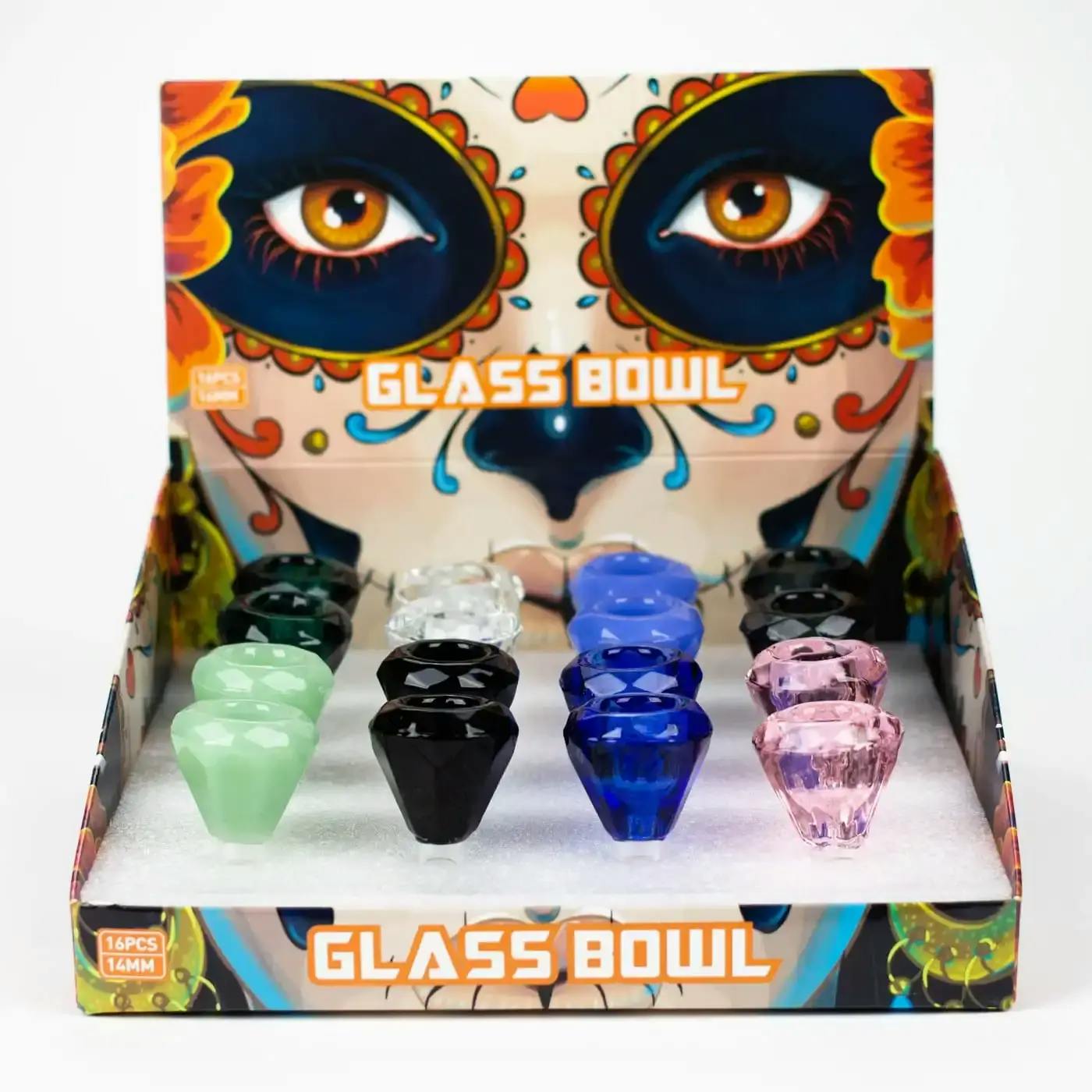 Genie | 14 mm Diamond shape Glass Bowl