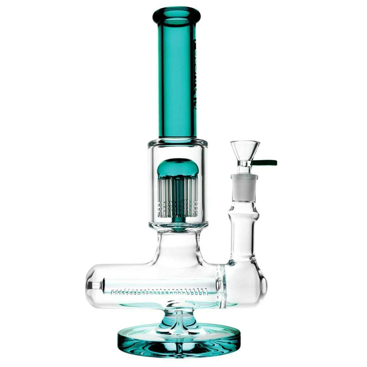 Pulsar Jellyfish Inline Perc Water Pipe- 11" Teal