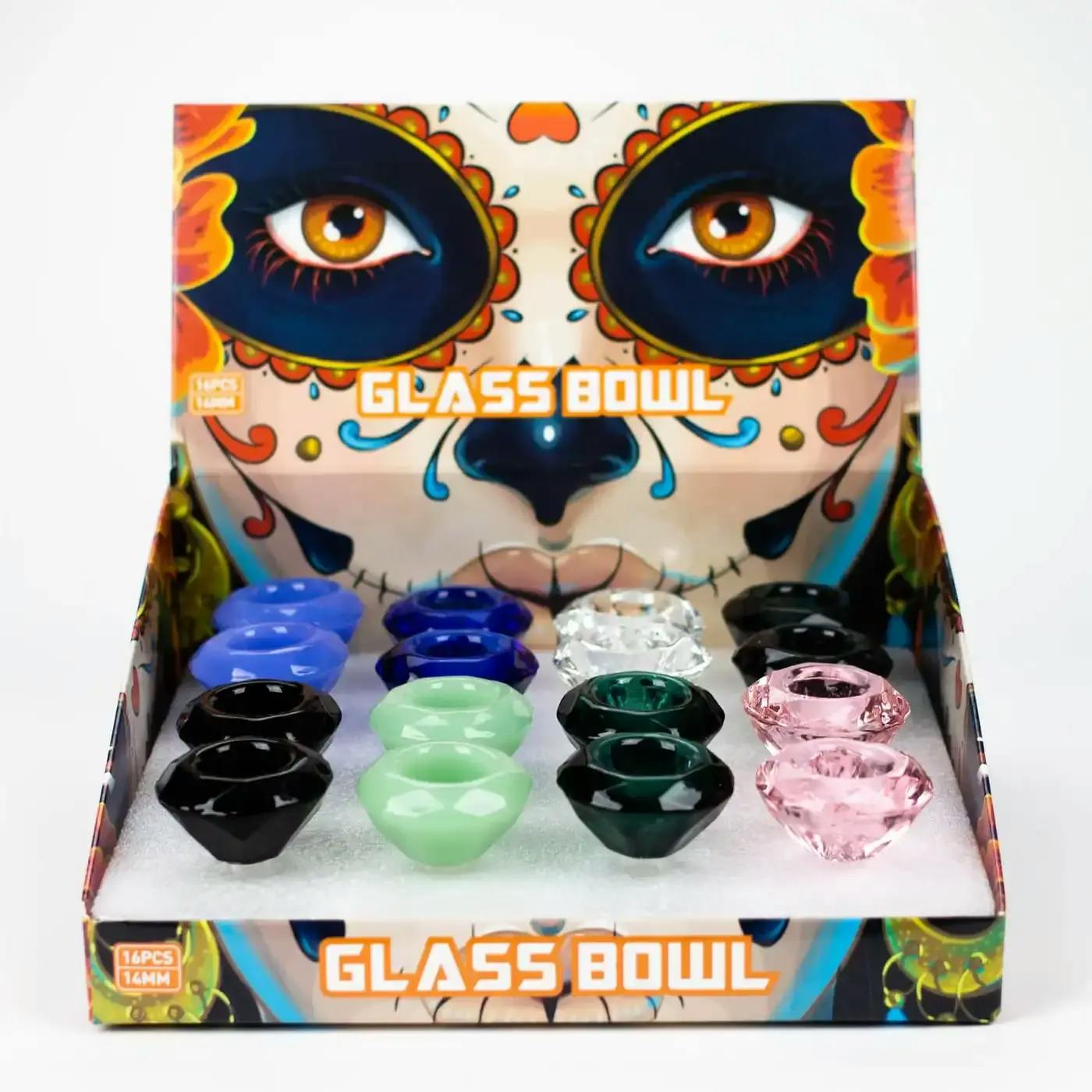 Genie 14 mm Diamond shape Large Glass Bowls