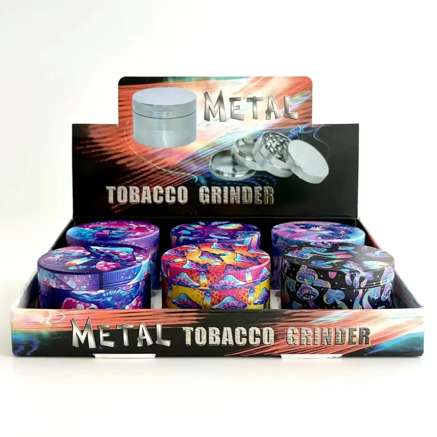 Psychedelic Mushroom Grinder 63 44mm 4 Parts