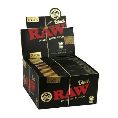 RAW Classic King Size Wide Papers BLACK