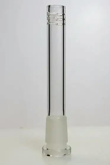 5" Glass open ended 6 slits downstem