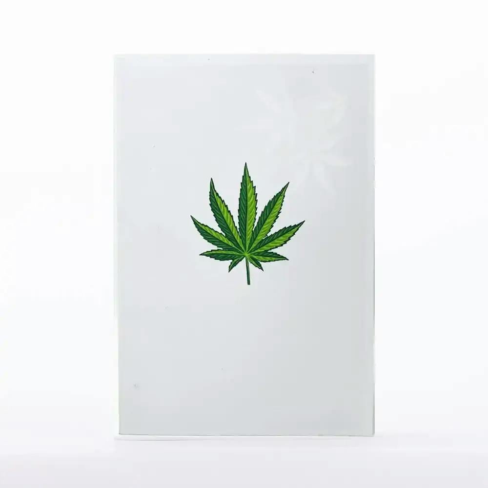 Cannabis Leaf 3D Pop-Up Greeting Card For Any Occasion - Cannabis Leaf