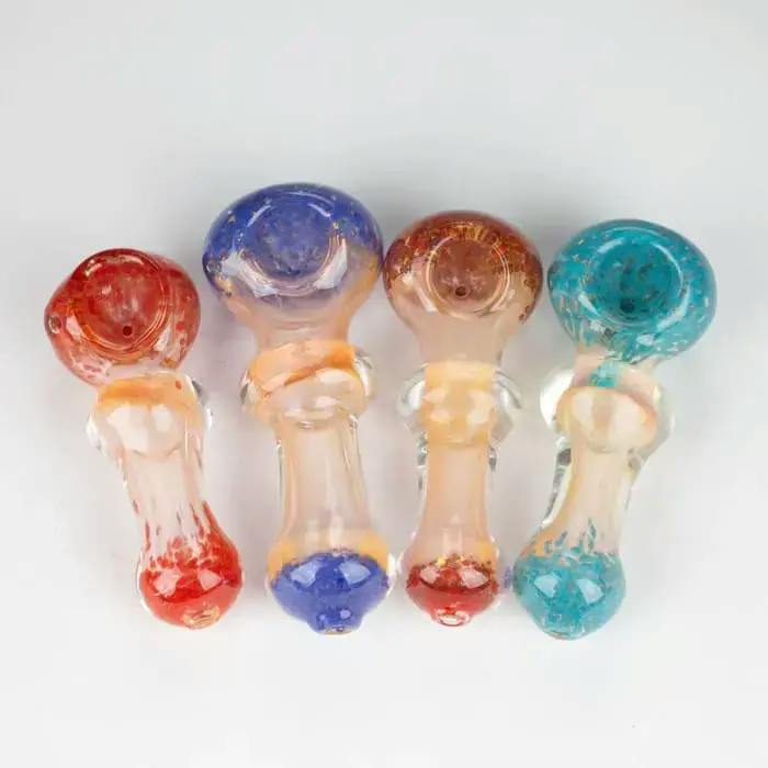 Gold Fumed Hand Pipe 5"