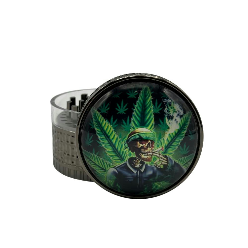 Skull Armory w/ Slider 65mm 4-Pc Grinder