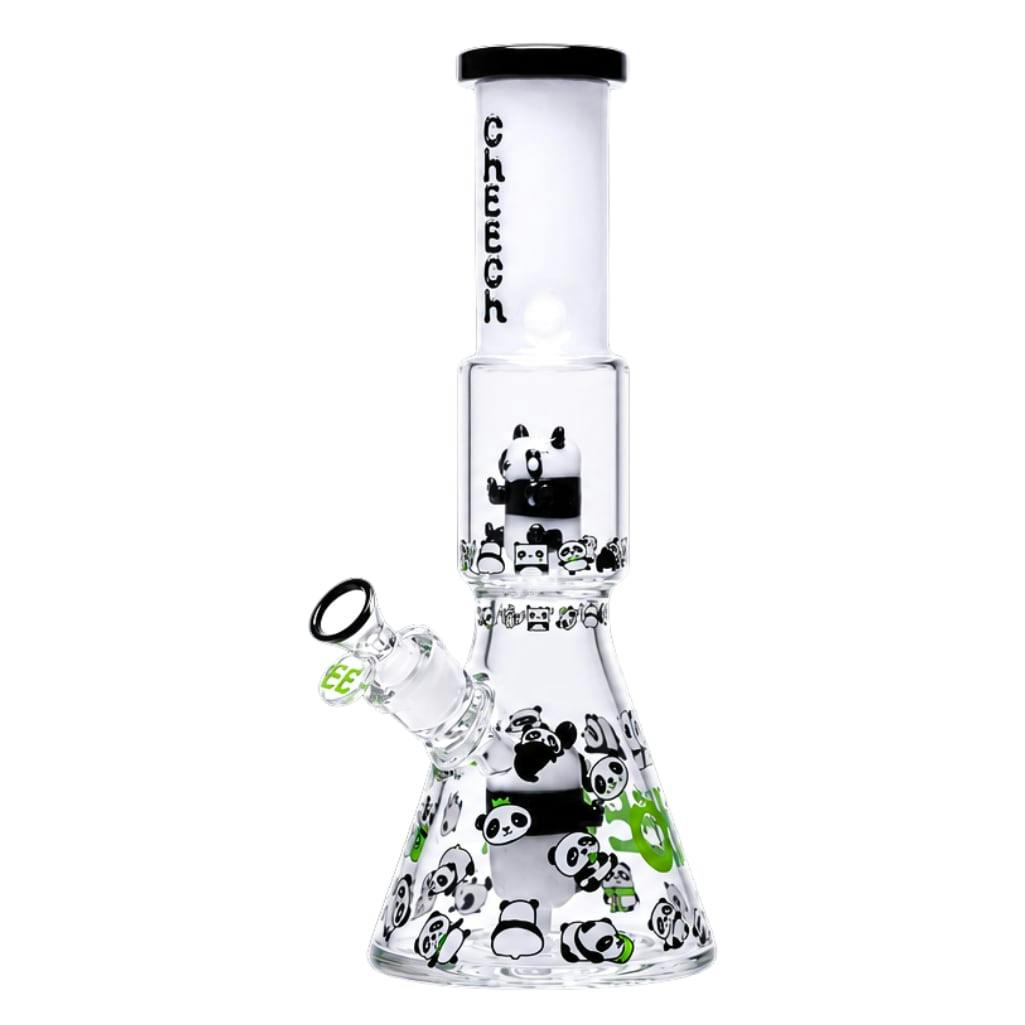 14" 7mm Cheech Panda Party Beaker - White