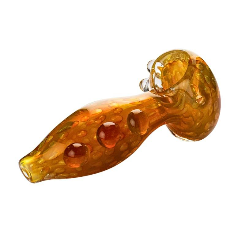 4" OG Original Amber Bubble Glass Handpipe