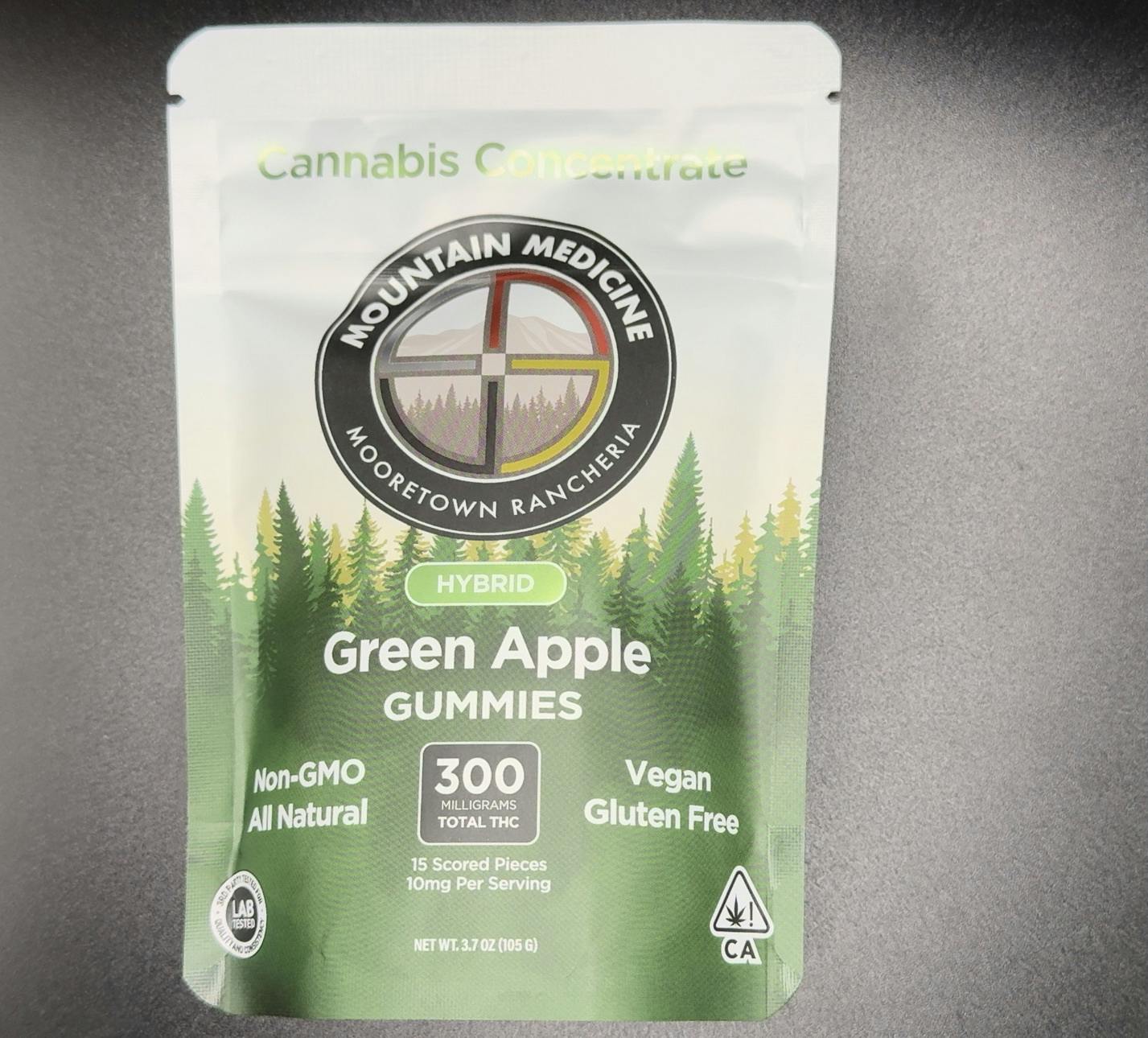 MM Gummy 300mg Hybrid Green Apple at Mountain Medicine
