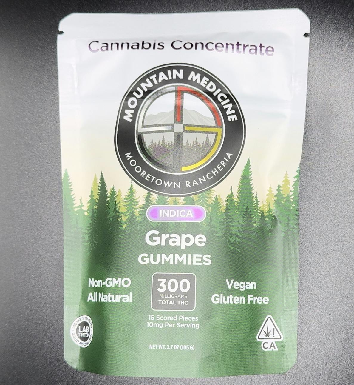 MM Gummy 300mg Indica Grape at Mountain Medicine