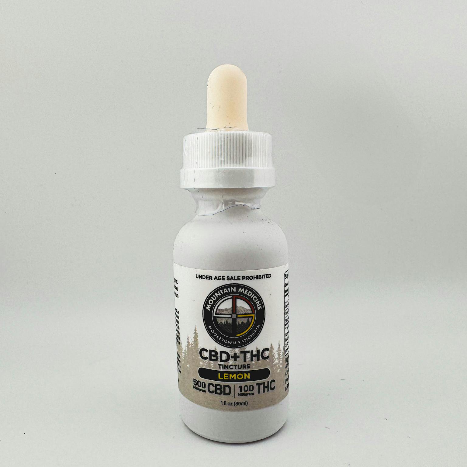 MM CBD+THC 600mg Tincture Lemon at Mountain Medicine