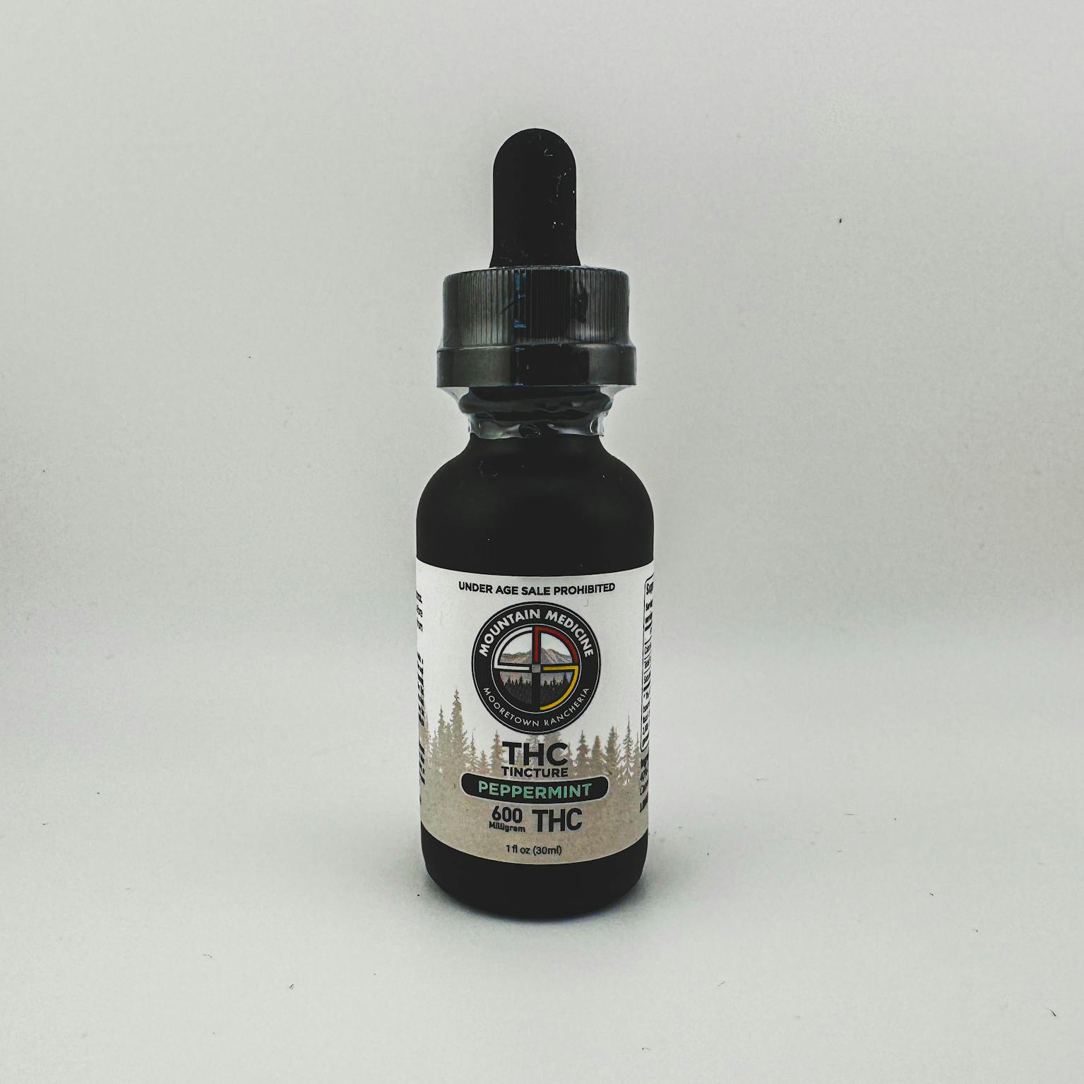 MM THC Tincture 600mg Peppermint at Mountain Medicine