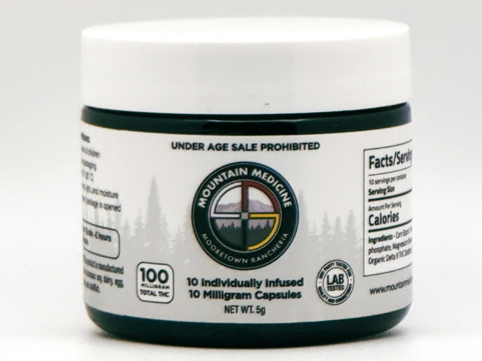 MM THC Infused Capsules 100mg at Mountain Medicine