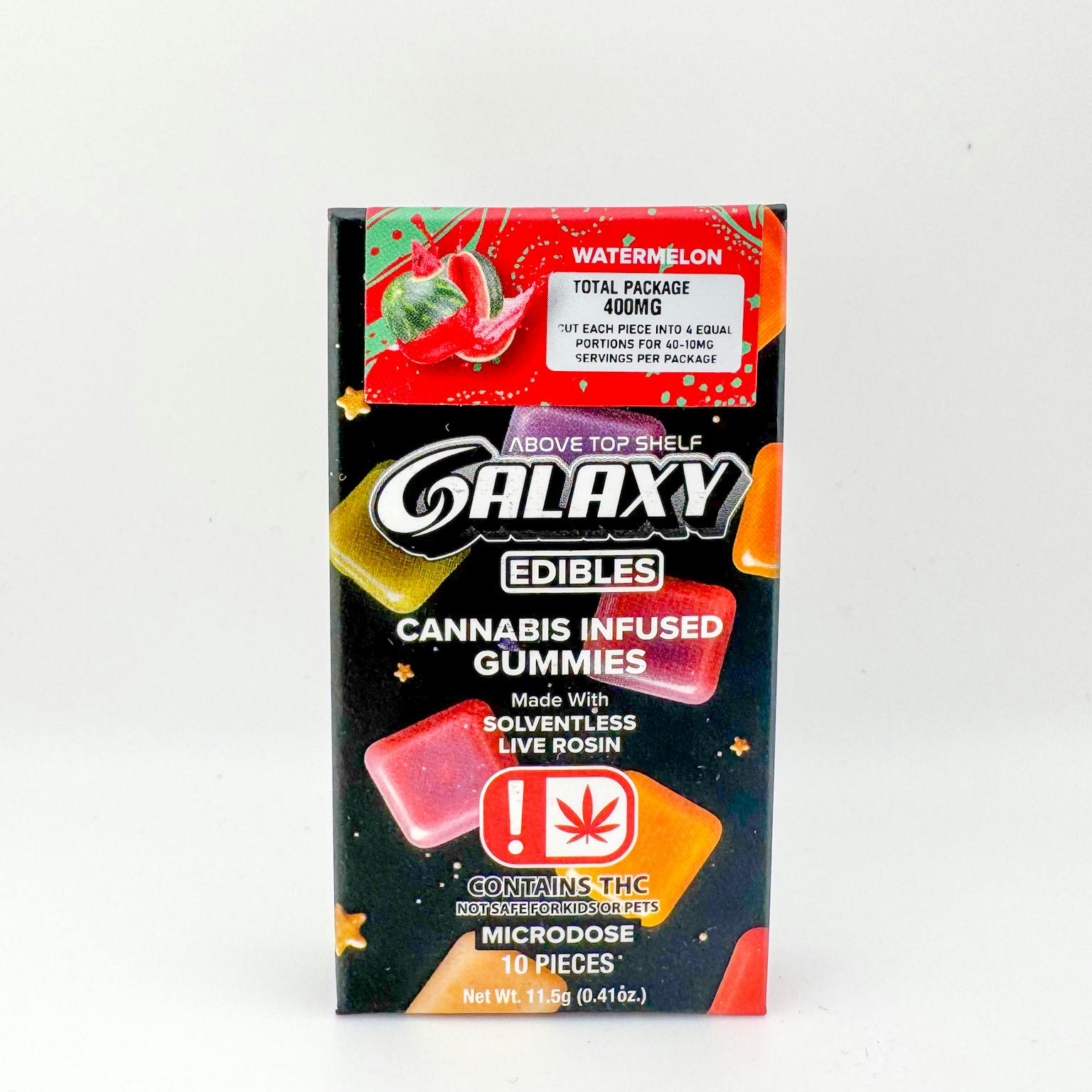 Galaxy 400MG LR Watermelon Gummies at Mountain Medicine