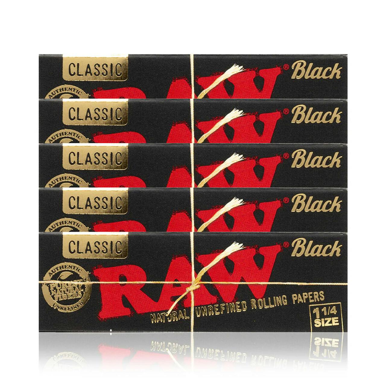 RAW Classic Black Papers 1 1/4 at Dames Cannabis Dispensary