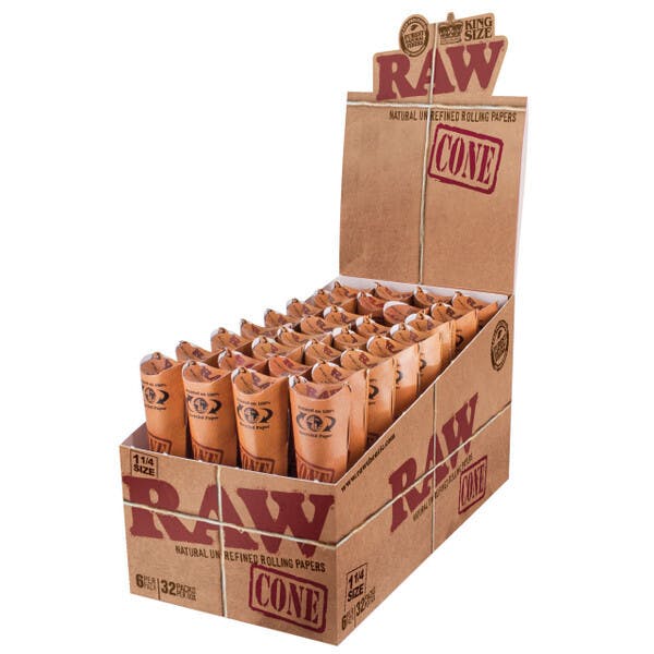 RAW Classic Cones | 1 1/4" 6pk at Star Buds Medical Cannabis Dispensary Greenwood